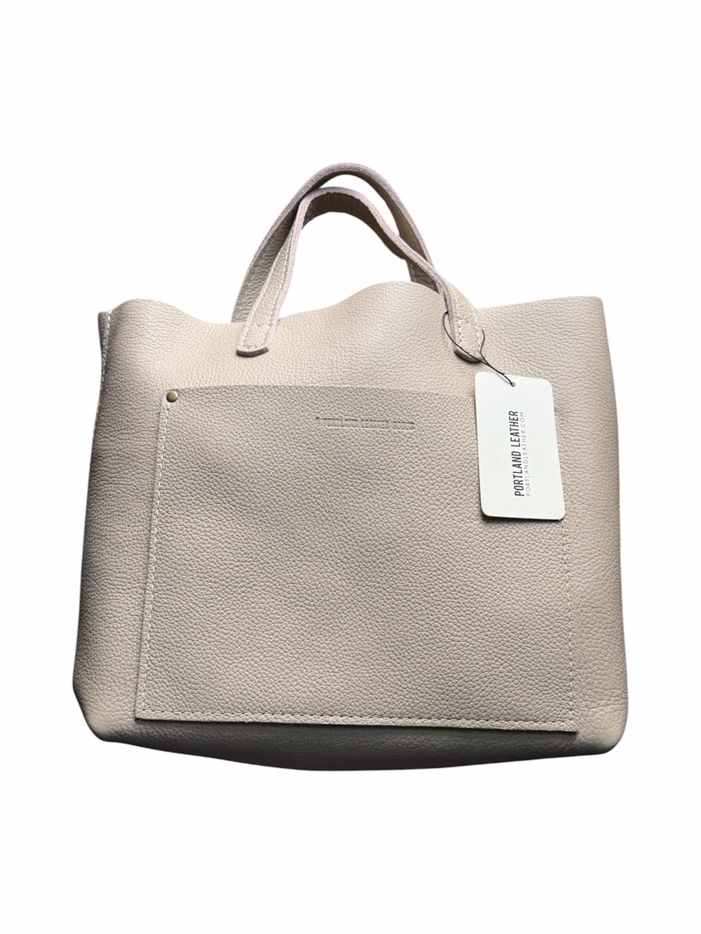 PORTLAND LEATHER Medium Crossbody Tote Oatmilk